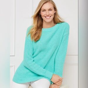 TALBOTS TEXTURED STITCH CUFF SLEEVE SWEATER NWT